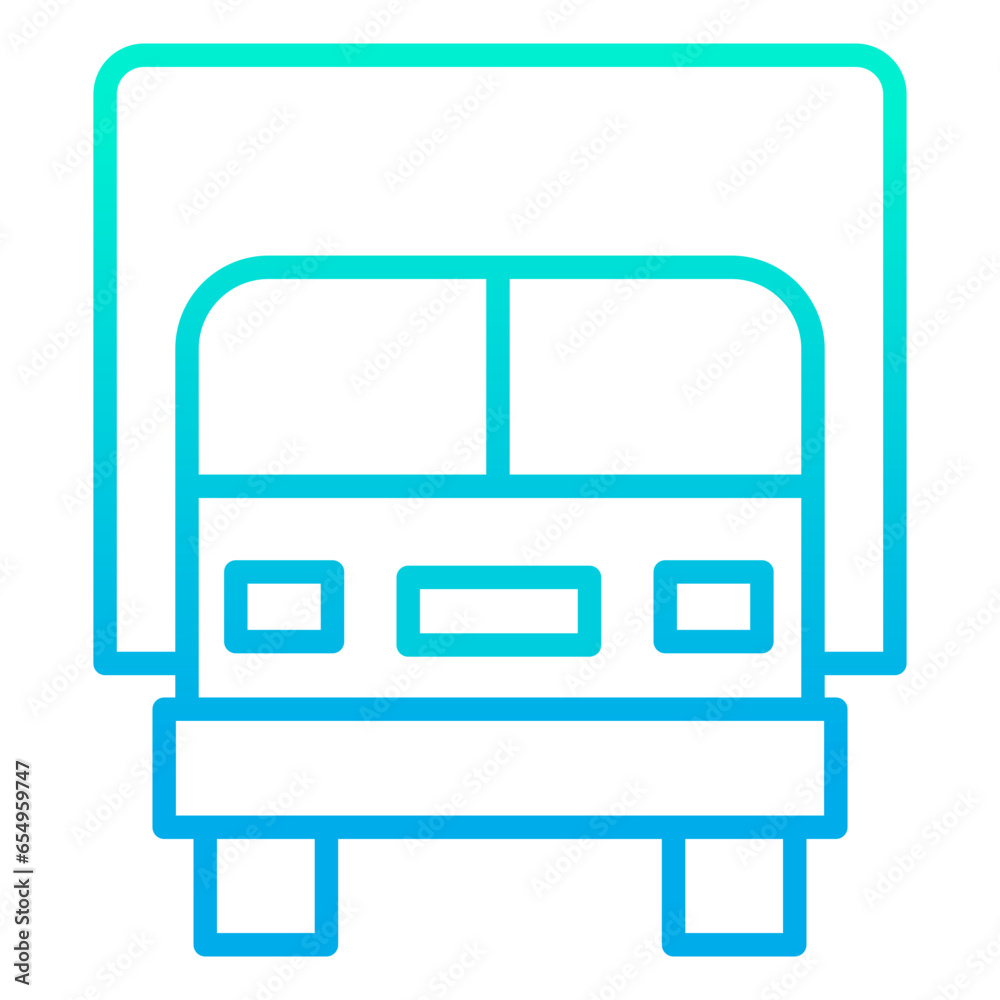 Outline gradient Delivery truck icon Outline gradient Delivery truck icon