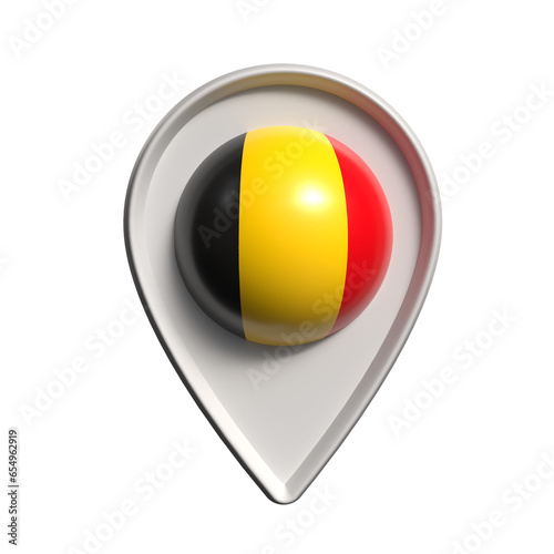 Free Download 3D Belgium map location pin - GFXLoad
