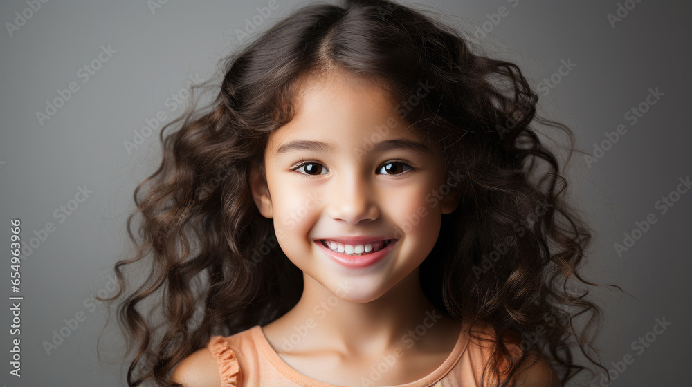 Generative AI, little girl with beautiful white healthy teeth smiling, charming snow-white smile, dentistry advertising, oral care, mouth, face, cute child, space for text, dental clinic for kids Generative AI, little girl with beautiful white healthy teeth smiling, charming snow-white smile, dentistry advertising, oral care, mouth, face, cute child, space for text, dental clinic for kids