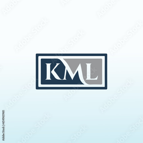 Letter KML law firm vector logo design