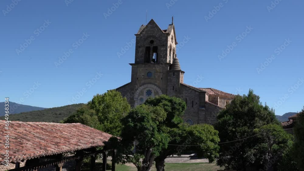 Frias church San Vicente in Burgos province Castile and Leon Spain Frias church San Vicente in Burgos province Castile and Leon Spain