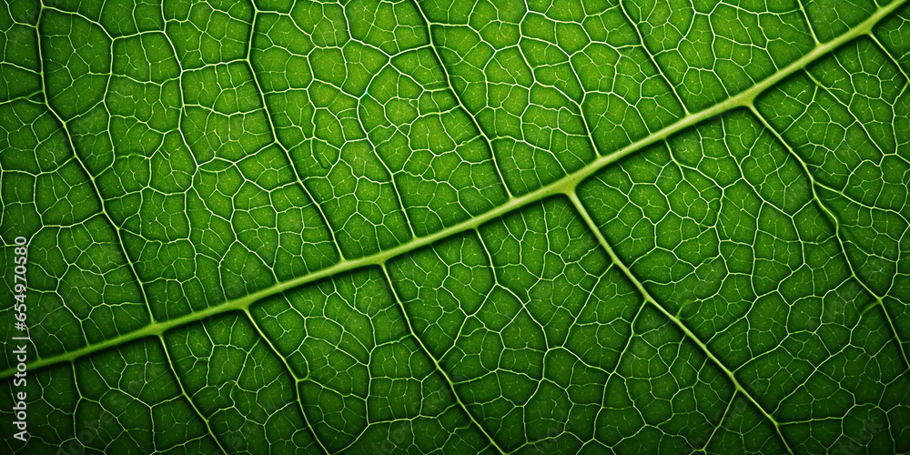 Closeup Macro Green leaf Closeup Macro Green leaf