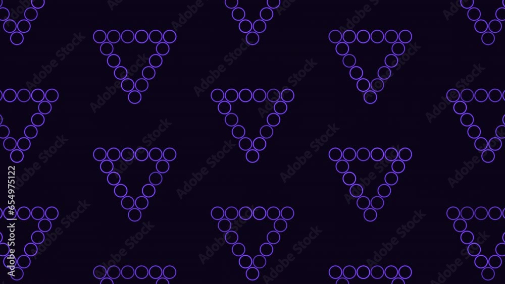 A symmetrical pattern of dark blue triangles creates a sleek and modern ...