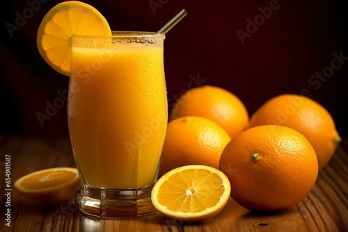 invigorating orange juice with a dash -. Generative AI