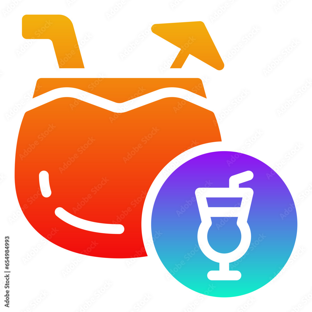 Coconut Drink Icon Coconut Drink Icon