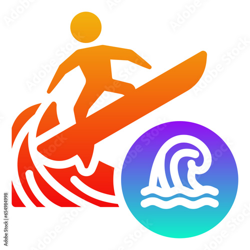 Surfing Icon