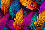 Tropical palm leaf pattern background