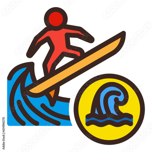 Surfing Icon