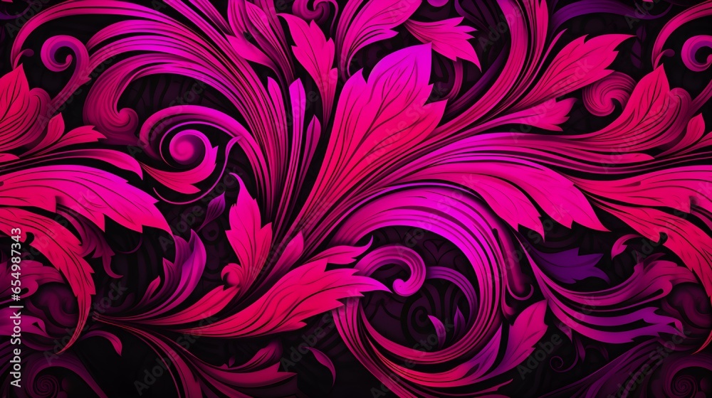 Abstract Background of intricate Patterns in fuchsia Colors. Antique Wallpaper Abstract Background of intricate Patterns in fuchsia Colors. Antique Wallpaper