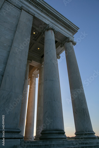 pillars of Thomas Jefferson memorial hall photo