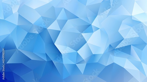 Abstract Background of triangular Patterns in blue Colors. Low Poly Wallpaper