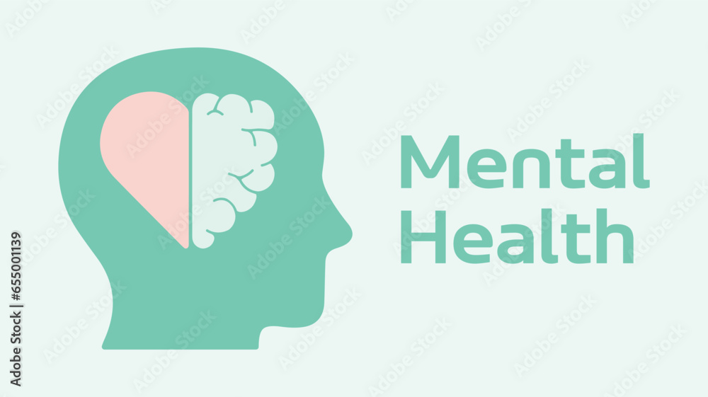 Mental Health World Day. Healthy, wellness, emotions, feelings, wellbeing. Medicine, psychology, psychiatry. Vector, illustration, icon. Heart, brain, head, body, people, human Mental Health World Day. Healthy, wellness, emotions, feelings, wellbeing. Medicine, psychology, psychiatry. Vector, illustration, icon. Heart, brain, head, body, people, human