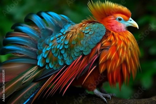 Stunning avian creature. Generative AI