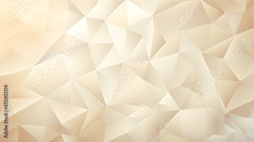 Abstract Background of triangular Patterns in ivory Colors. Low Poly Wallpaper