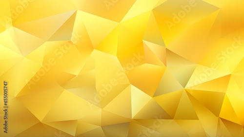 Abstract Background of triangular Patterns in light yellow Colors. Low Poly Wallpaper