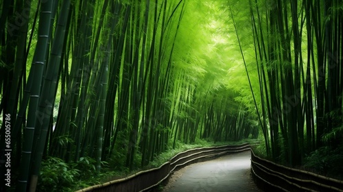 Bamboo forest green nature background 