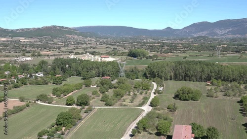 Spanish countryside view from castle Castillo de Garcimunoz Cuenca, Castile-La Mancha, Spain