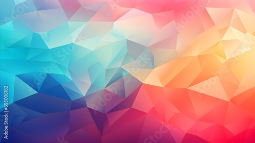 Abstract Background of triangular Patterns in multicolor Colors. Low Poly Wallpaper