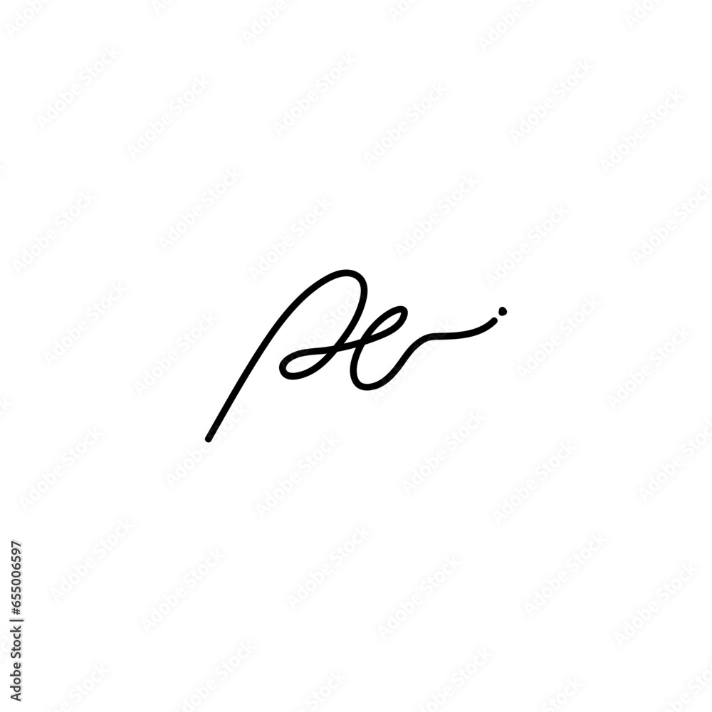 pe handwritten logo, p e signature initials, letter p and e monogram logo template pe handwritten logo, p e signature initials, letter p and e monogram logo template