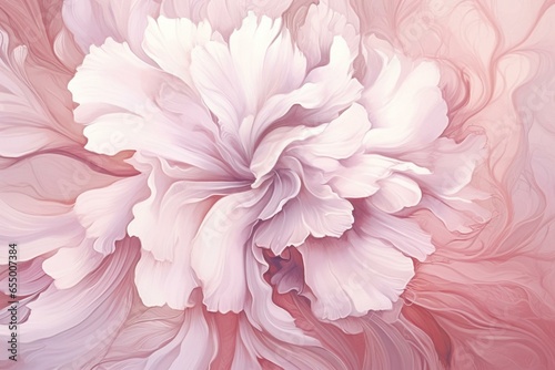 Elegant pink floral design background. Abstract pencil drawing. Generative AI