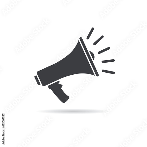 megaphone flat icon vector design 