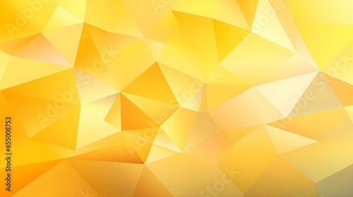 Abstract Background of triangular Patterns in yellow Colors. Low Poly Wallpaper