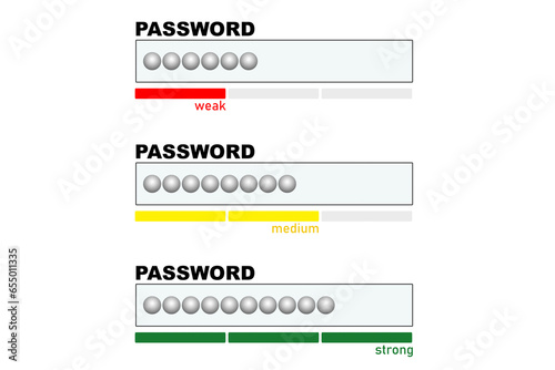 Password form template for website
