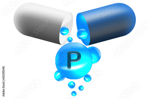 Phosphorus minerol float out of the capsule