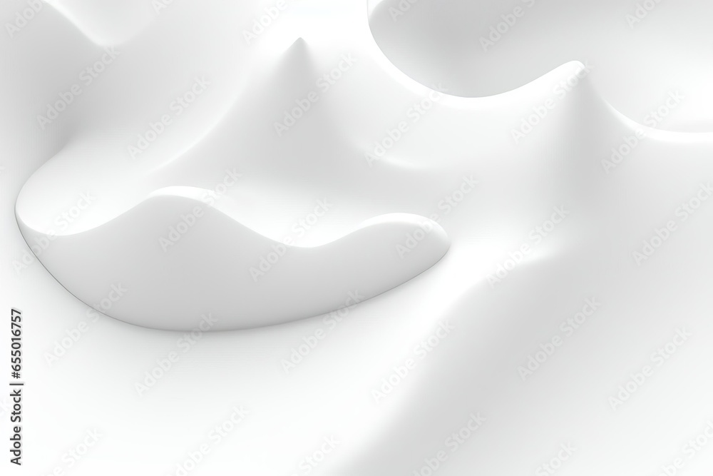Abstract 3d rendering white color futuristic background. - obrazy, fototapety, plakaty 