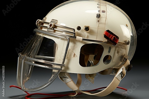 Headgear for the sport of American football. Generative AI