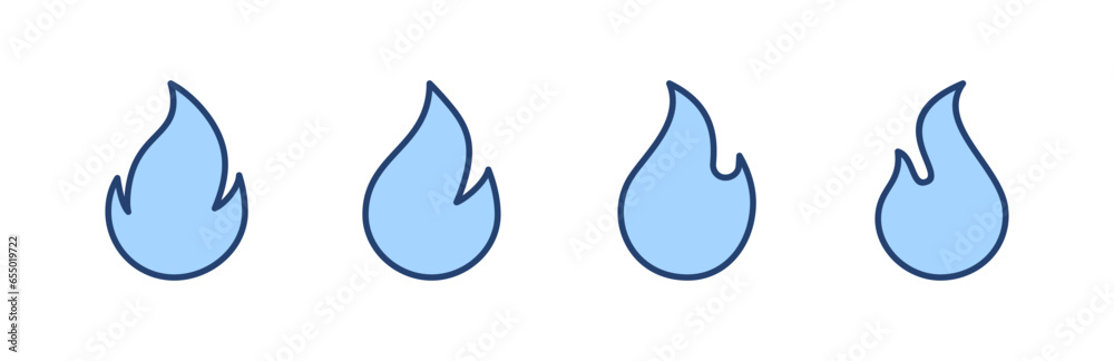 Fire icon vector. fire sign and symbol Fire icon vector. fire sign and symbol