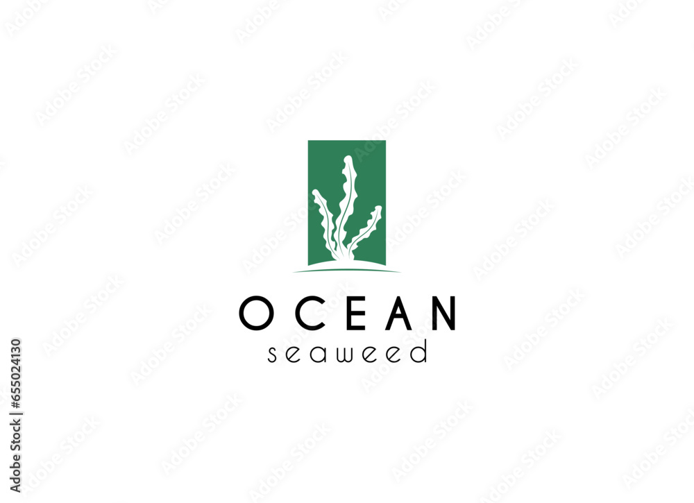 modern and minimalis Seaweed logo design inspiration modern and minimalis Seaweed logo design inspiration