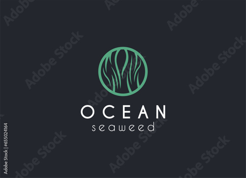 modern and minimalis Seaweed logo design inspiration