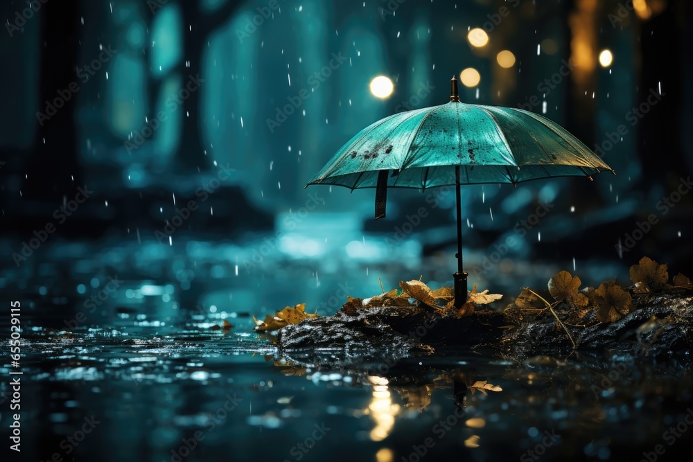 Rain themed background stock photo