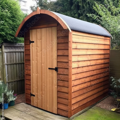 _a_shed_with_a_cylindrical_roof_
