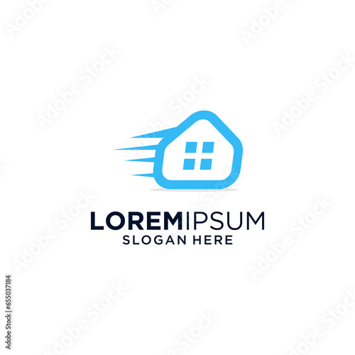 Move House Logo Template Design Vector