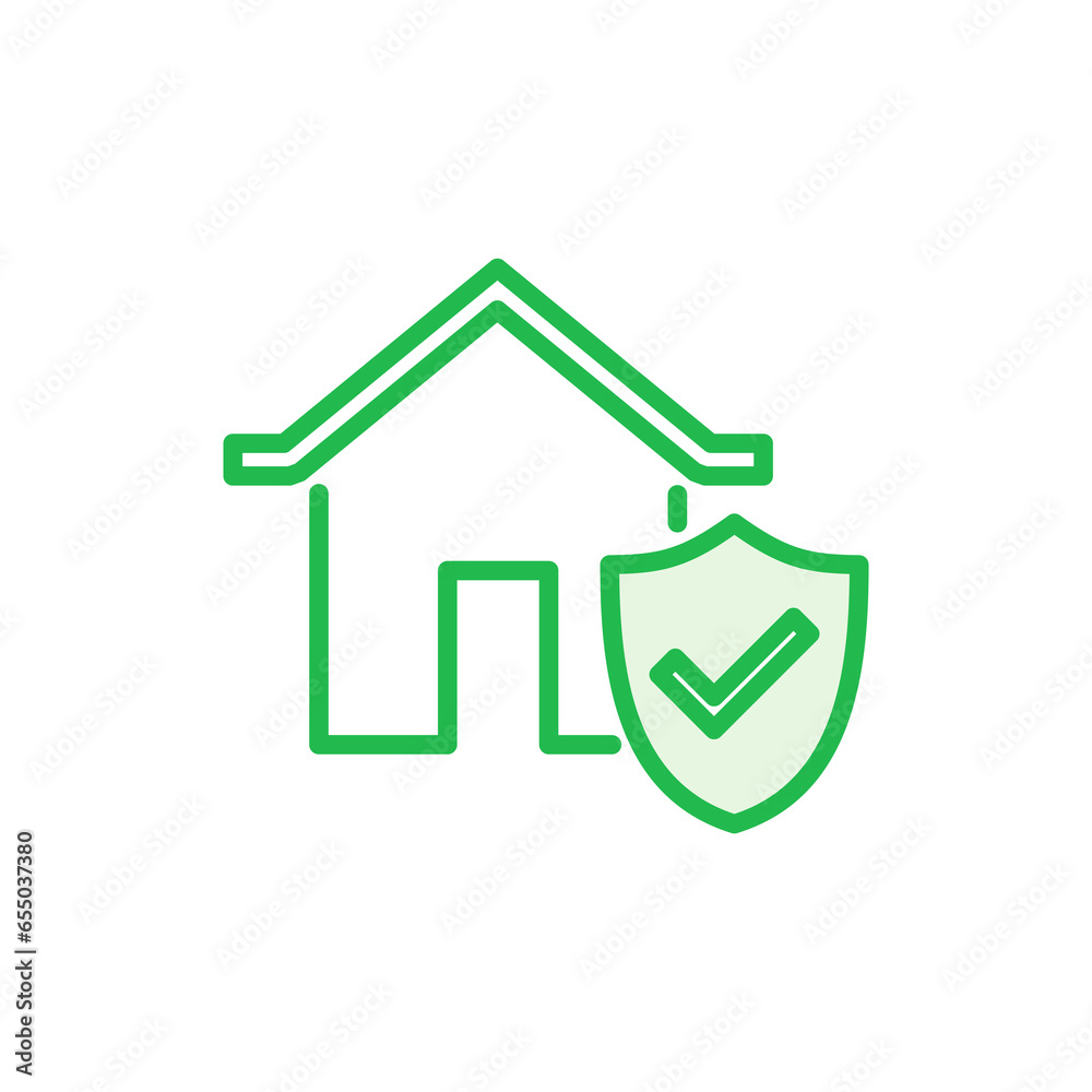 House insurance icon set. house protection icon. House insurance icon set. house protection icon.