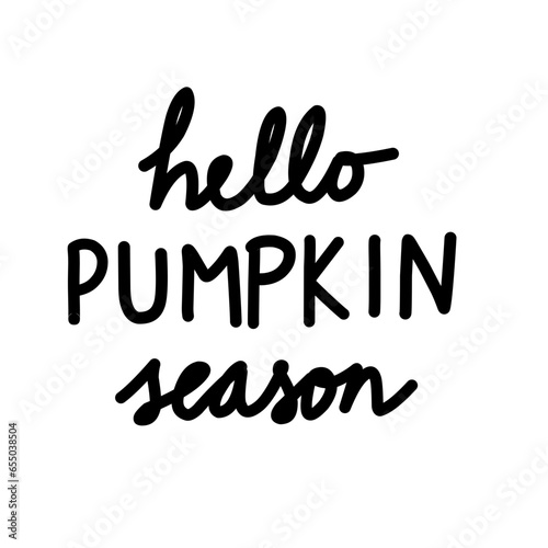 Autumn hand drawn lettering