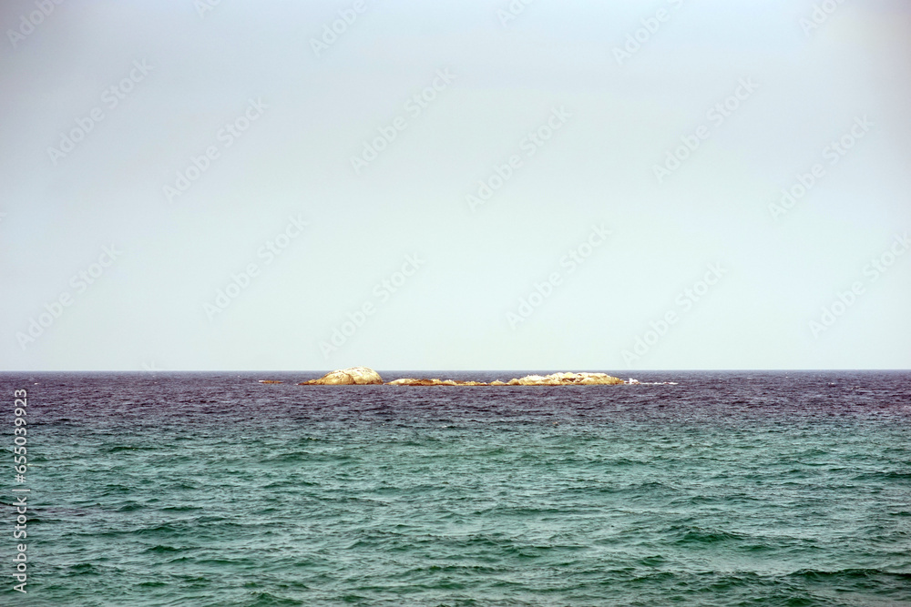 stone island on the sea