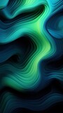 3D Abstract Dark Blue Green Gold Background 
