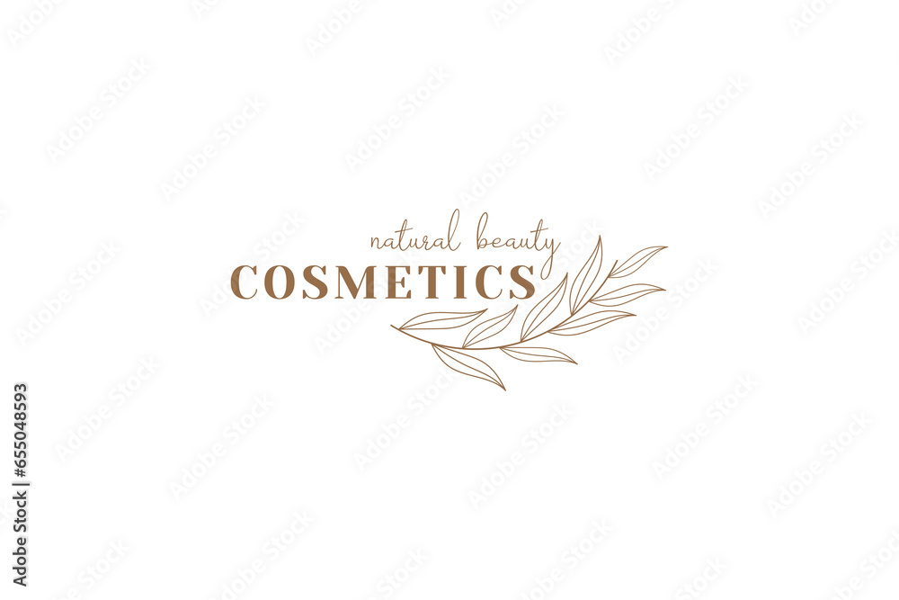cosmetic logo vector icon illustration
