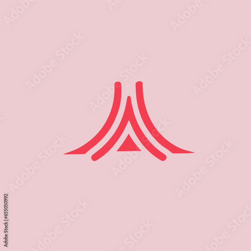 vector elegant letter A logo