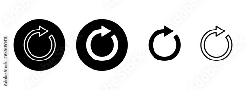 Refresh icon set illustration. Reload sign and symbol. Update icon.