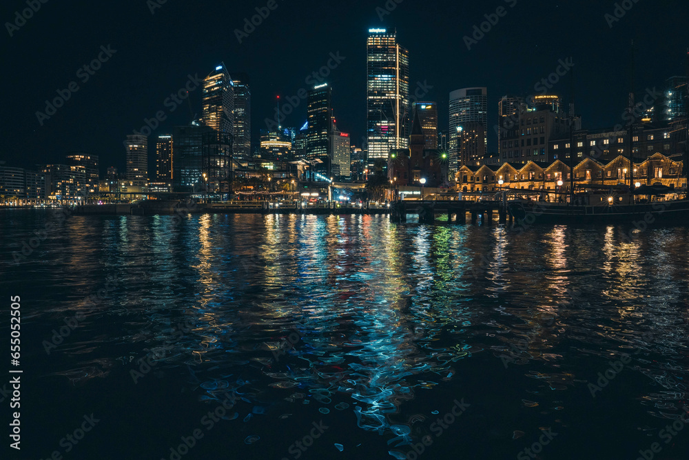 Fototapeta premium Sydney skyline at night