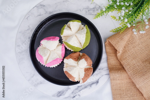 Bolu kukus is an Indonesian traditional sponge cupcake