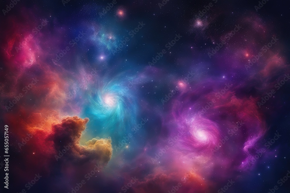 Vivid galactic universe