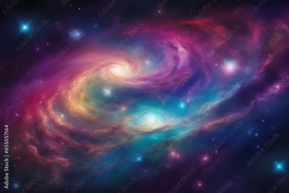Multicolored astral universe