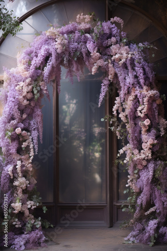 Purple Flower Arch