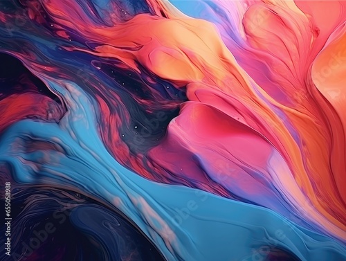 Sail Champagne, Fortuna Gold , Tidewater colorful. Luxurious painting ART. Style incorporates the swirls of marble or the ripples of agate.Very beautiful colorful paint. AI Generative.