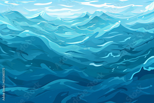 ocean surface with waves